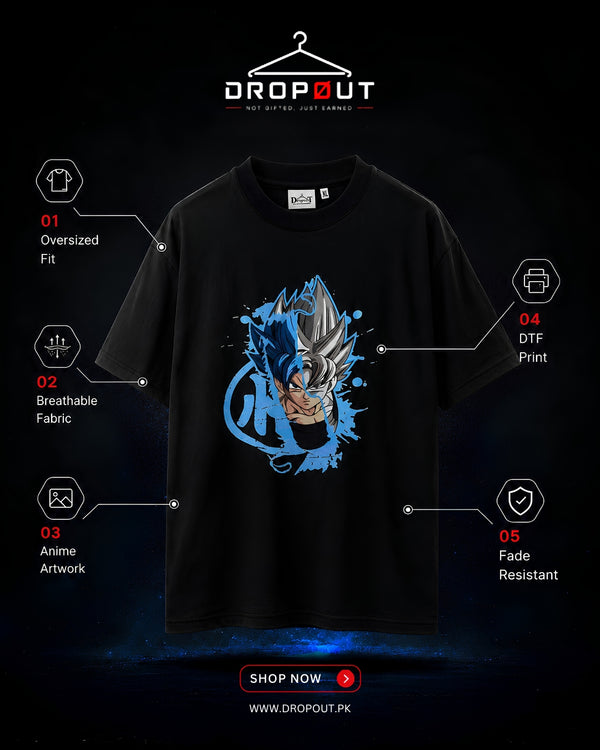 DROPØUT Saiyan Instinct Oversized T-Shirt